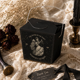 Halloween Till Death Do Us Part Gothic Black Favor Boxes