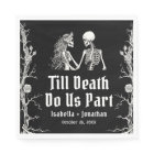 Halloween Till Death Do Us Part Skeletons Wedding