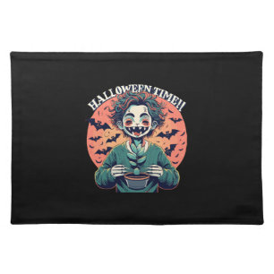 Halloween time, but its actually happy time! cloth placemat