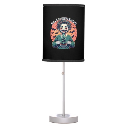 Halloween time but its actually happy time table lamp