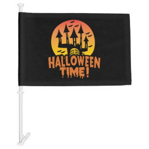 Halloween Time!     Car Flag