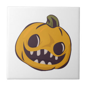 Halloween Time Ceramic Tile