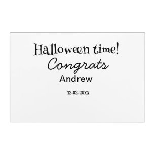 Halloween time congrats add name date year graduat acrylic print