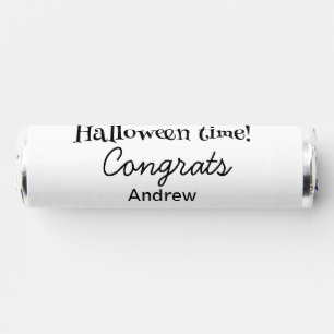 Halloween time congrats add name date year graduat breath savers® mints
