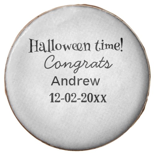 Halloween time congrats add name date year graduat chocolate covered oreo