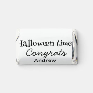 Halloween time congrats add name date year graduat hershey's miniatures
