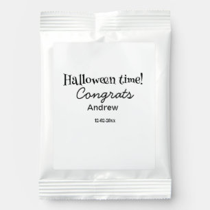 Halloween time congrats add name date year graduat hot chocolate drink mix