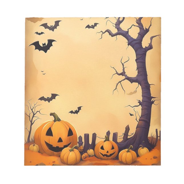 Halloween Time Notepad (Front)