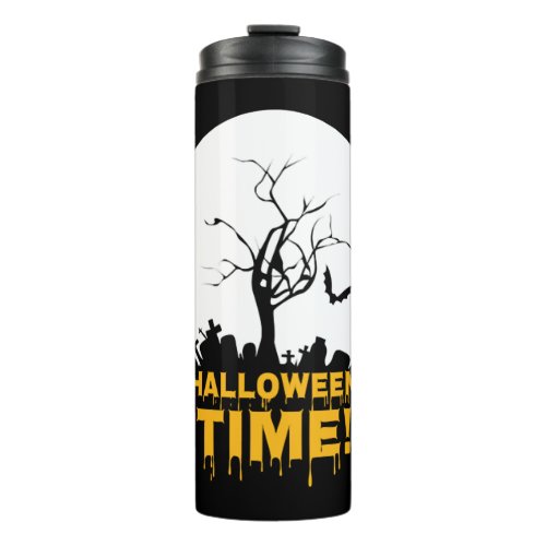 Halloween time   thermal tumbler