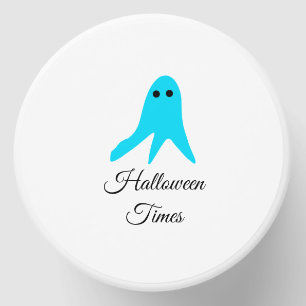 Halloween times blue ghost scribble hand-drawn fal mini candle favors