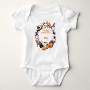Halloween Tiny Feet, Spooky Sweet Baby Shower Bodysuit