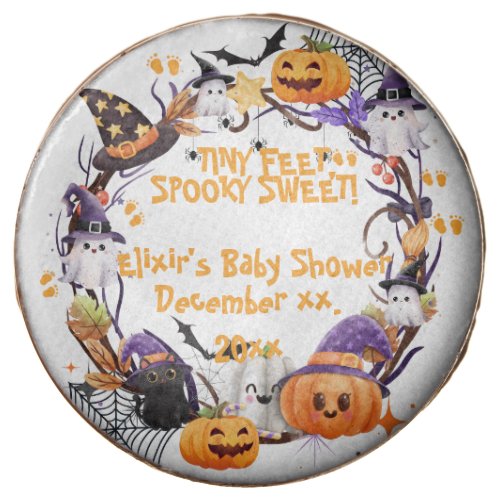 Halloween Tiny Feet Spooky Sweet Baby Shower Chocolate Covered Oreo