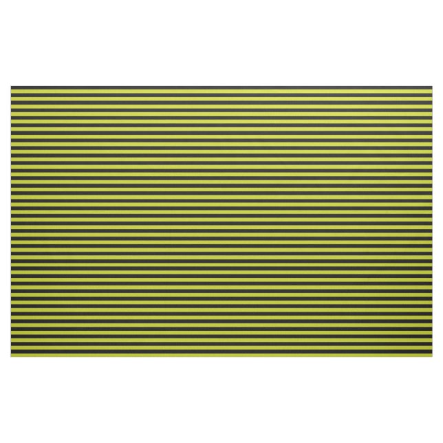 Halloween Tiny Stripes Peridot Green and Black Fabric (Fat Quarter)