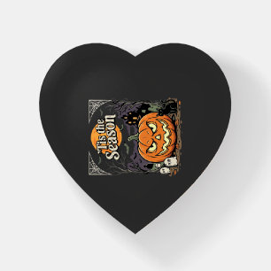 Halloween Tis the Season Pumpkin Cat Design_1 Paperweight