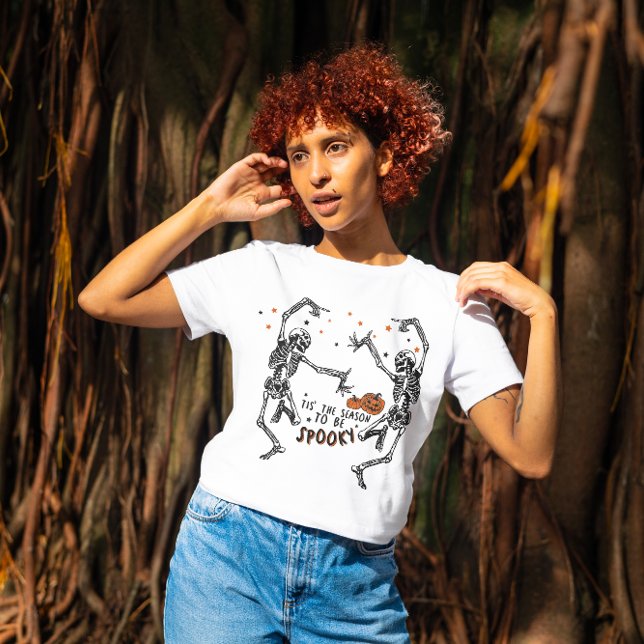 HALLOWEEN 'TIS THE SEASON TO BE SPOOKY DANCING 💀 T-Shirt (Creator Uploaded)