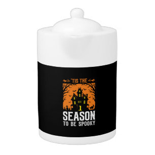 Halloween Tis The Season To Be Spooky Design_1 Teapot