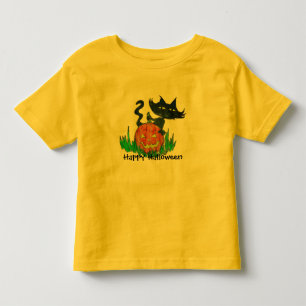 Halloween  Toddler Tee- Halloween Kitty T-shirt