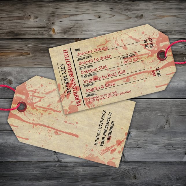 Halloween Toe Tag Haunted Sanitarium Party (Creator Uploaded)