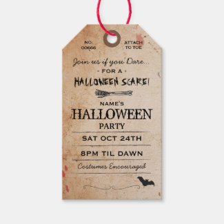 Halloween Toe Tag Party Invitation Morgue Horror