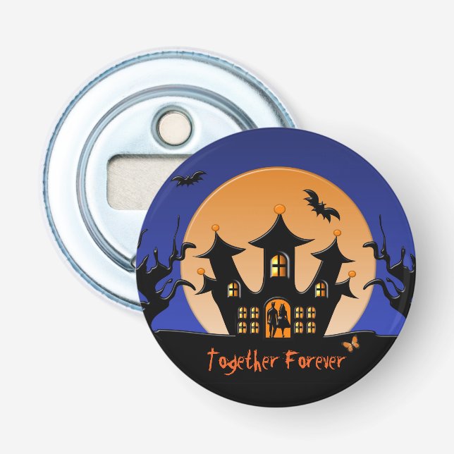 Halloween Together Forever - Button Bottle Opener (Front)