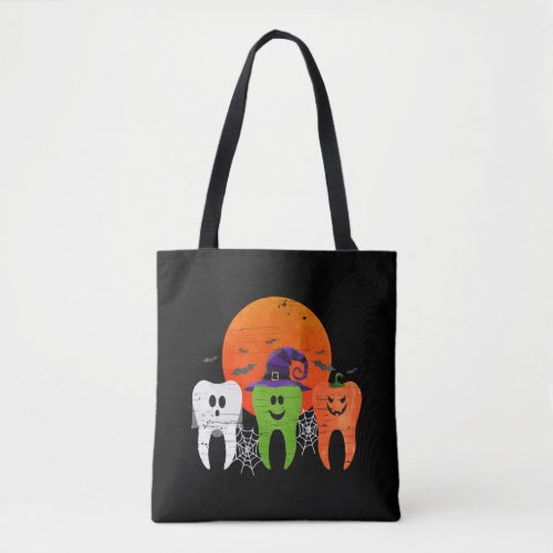 Halloween Tooth Dentist Dental Assistant Tote Bag