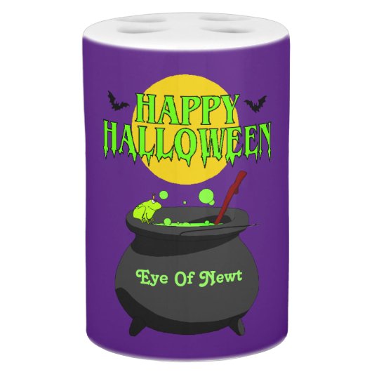 Halloween Toothbrush Holder & Soap Pump Set (Front)