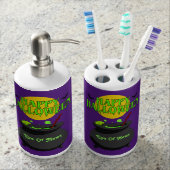 Halloween Toothbrush Holder & Soap Pump Set (Front)