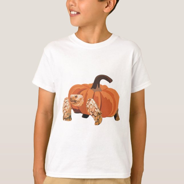 Halloween Tortoise Pumpkin  T-Shirt (Front)