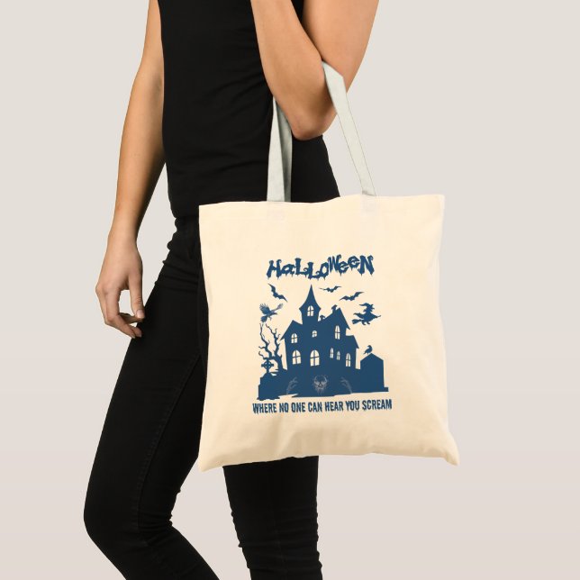Halloween Tote Bag – Haunted House (Front (Product))