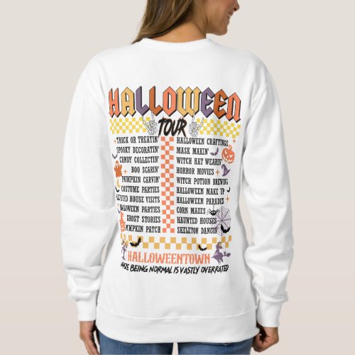 Halloween Tour Trick or Treating Spooky Sweatshirt
