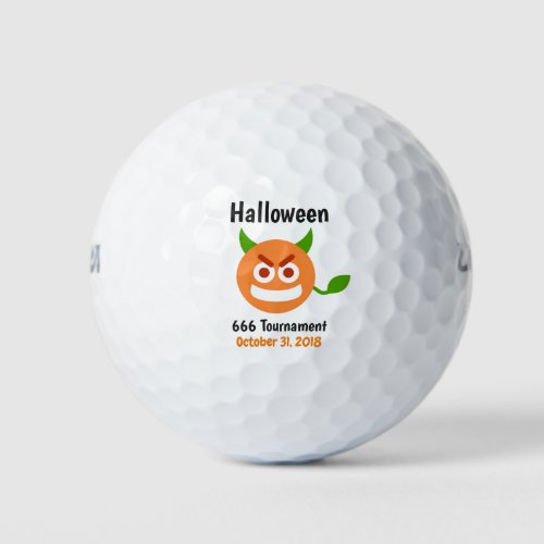 Halloween Tournament Custom Devil Golf Balls