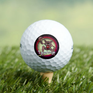Halloween Tournament Werewolf Personalized Golf Balls