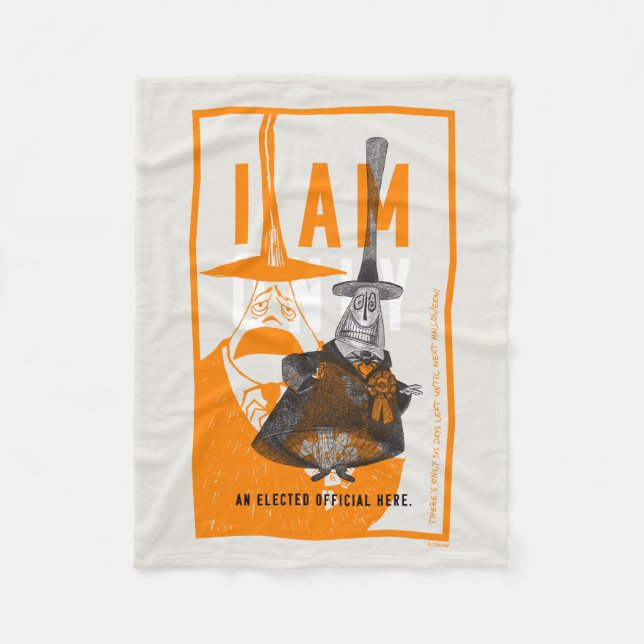 Halloween Town Mayor - Only An Elected Official Fleece Blanket (Front)