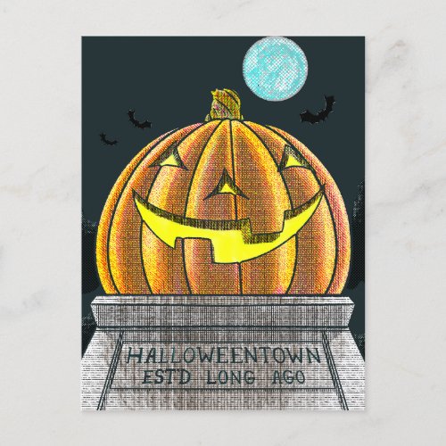 Halloween Town Postcard
