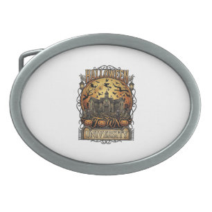 Halloween Town University Haunted Mansion Spooky C Belt Buckle