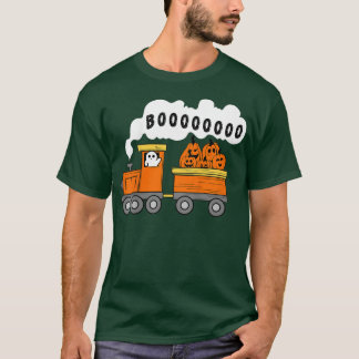 Halloween Train Boo Funny Ghost Pumpkin ToddlerBoy T-Shirt