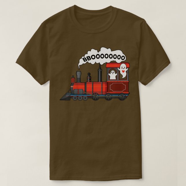 Halloween Train Boo Funny Ghost Toddler Kid Boys 1 T-Shirt (Design Front)
