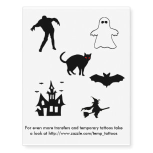 Halloween transfers and temporary tattoos
