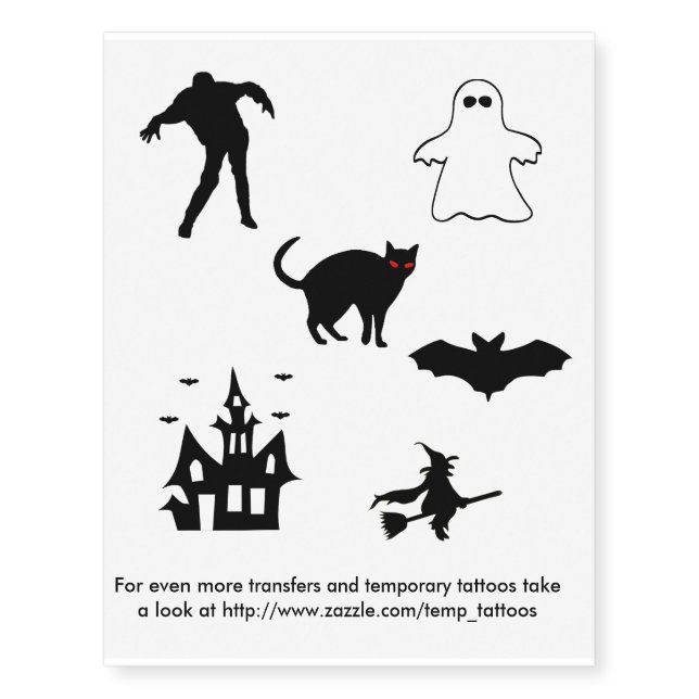 Halloween transfers and temporary tattoos (Front)