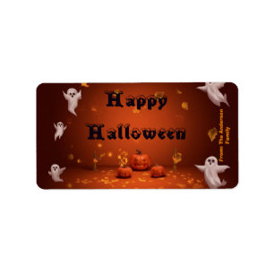 Halloween Treat Bag Label