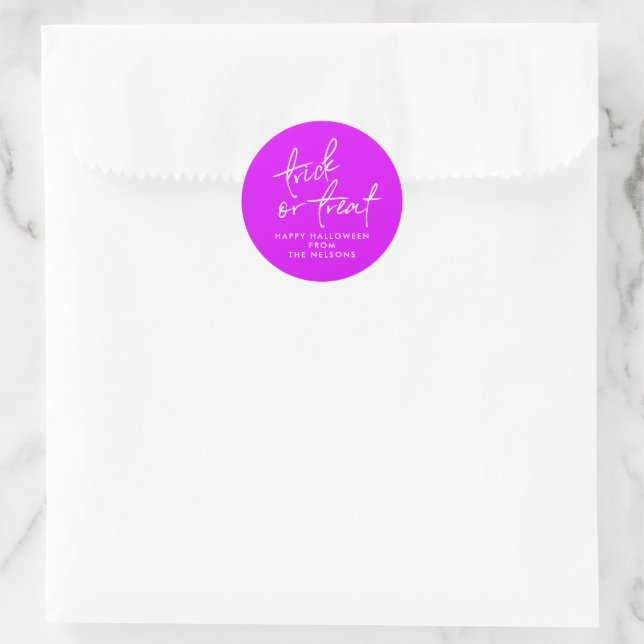 Halloween treat bag sticker (Bag)