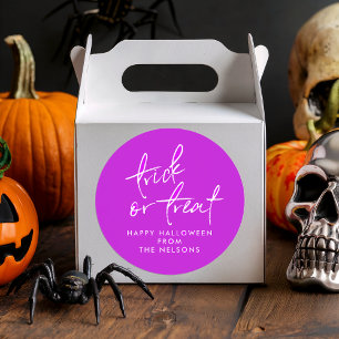 Halloween treat bag sticker