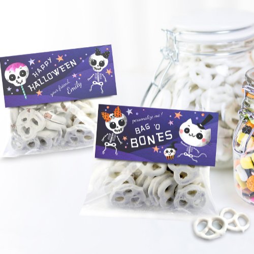 Halloween Treat Bag Topper DIY Goodie Bag Tag