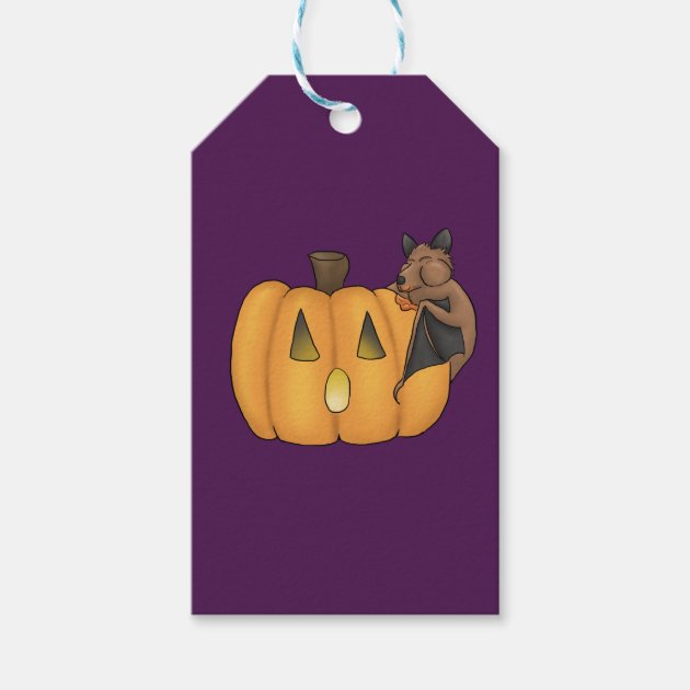Halloween Treat Bat Gift Tag