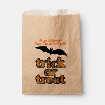 Halloween Treat Favor Bag by DesignsActual at Zazzle
