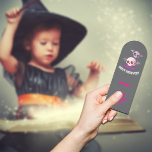 Halloween Treat Funny Skulls Personalize Bookmarks