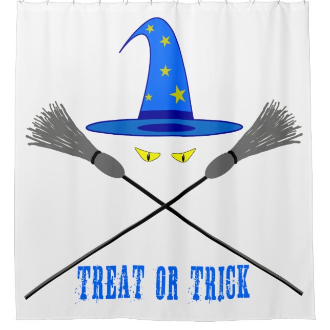 Halloween Treat Or Trick Shower Curtain (Front)
