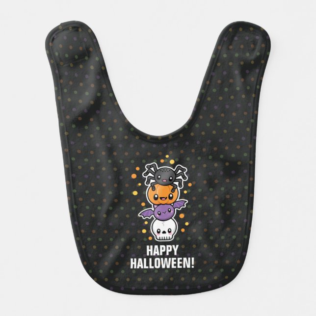 Halloween Treats baby bib (Front)