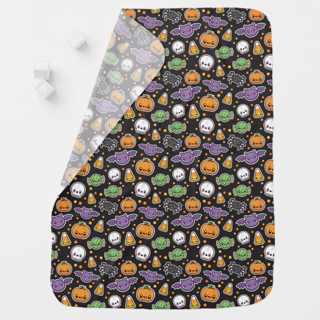 Halloween Treats baby blanket (In Situ)