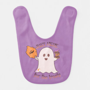 Halloween Treats Ghost and Sweets    Baby Bib